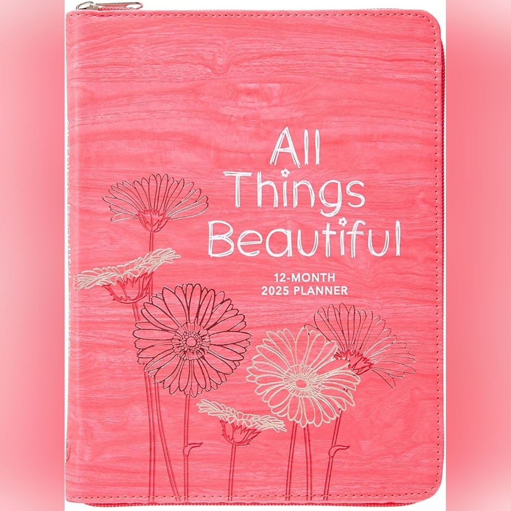 All Things Beautiful Planner • 2025 • 12-Month • Spiritual • Weekly • Zip • NEW